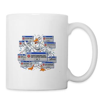 Overthinking Exe Has Stopped Working - Retro 90s G - Coffee/Tea Mug - white - Right