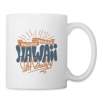 Pacific Ocean Hawaii Surf Paradise - Coffee/Tea Mug - white - Right