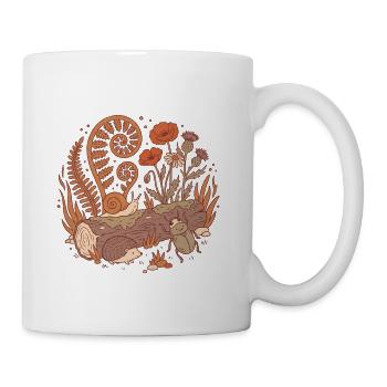 Whimsical Woodland Critters - Coffee/Tea Mug - white - Right