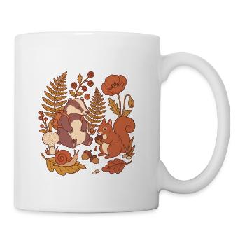 Autumn Woodland Friends - Coffee/Tea Mug - white - Right