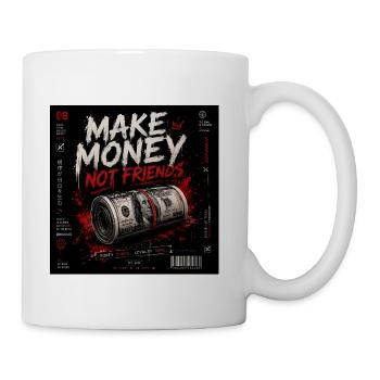 Money Over Friends - Coffee/Tea Mug - white - Right