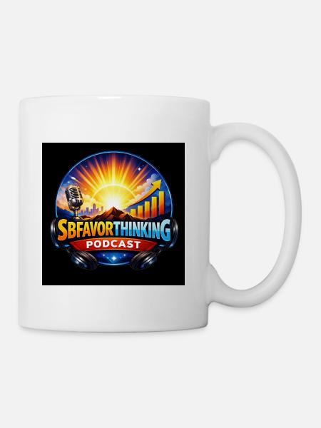 Sbavor Thinking Podcast Logo - Coffee/Tea Mug - white