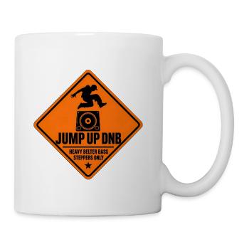 Jump Up DNB Sign Heavy Bass - Coffee/Tea Mug - white - Right