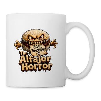 The Alfajor Horror - Scary Monster Alfajor Funny  - Coffee/Tea Mug - white - Right