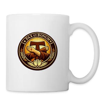 Franciscan Pax Et Bonum Emblem Tee - Coffee/Tea Mug - white - Right