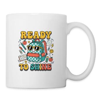 Ready to Shine Backpack  - Coffee/Tea Mug - white - Right