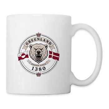Greenland - Danish since 1380 with polar bear - Coffee/Tea Mug - white - Right