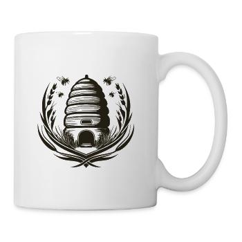 Vintage Beehive Wheat T-Shirt Art - Coffee/Tea Mug - white - Right