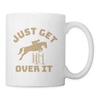 Just Get Over It Equine Jump - Coffee/Tea Mug - white - Right