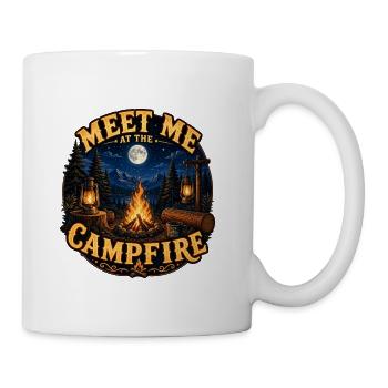 Meet Me Campfire Night - Coffee/Tea Mug - white - Right