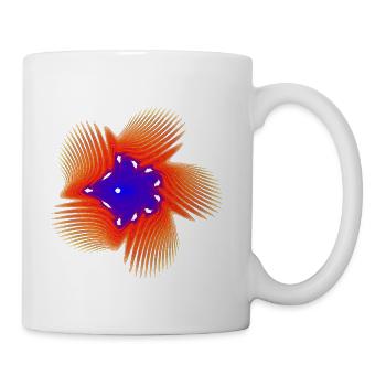 Chaos Coral – Math Art - Coffee/Tea Mug - white - Right