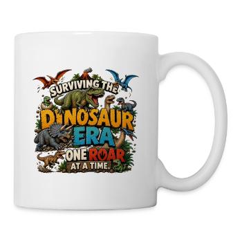 Surviving the Dinosaur Era - Coffee/Tea Mug - white - Right