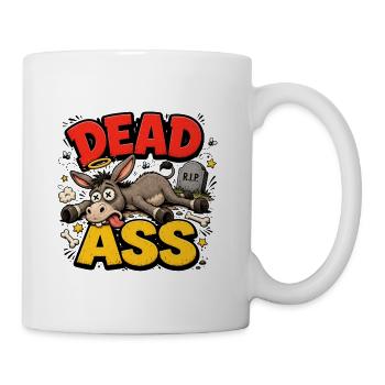 Dead Donkey Cartoon Tee - Coffee/Tea Mug - white - Right