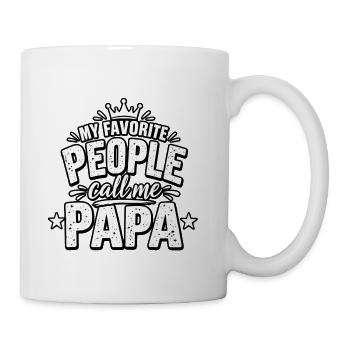 My Favorite People call me Papa - Coffee/Tea Mug - white - Right