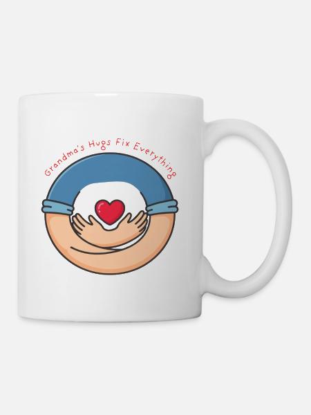 Grandma's Hugs Fix Everything - Coffee/Tea Mug - white