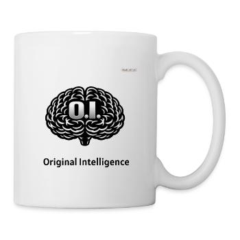 Original Intelligence Logo - Coffee/Tea Mug - white - Right