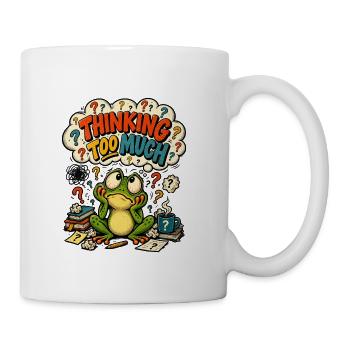 Thinking Too Much Frog - Coffee/Tea Mug - white - Right