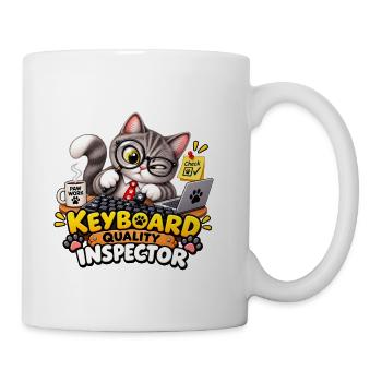 Keyboard Quality Inspector - Coffee/Tea Mug - white - Right