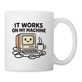 It Works On My Machine Retro PC - Coffee/Tea Mug - white - Right