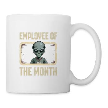 Employé extraterrestre du mois - Tasse - blanc - Droite