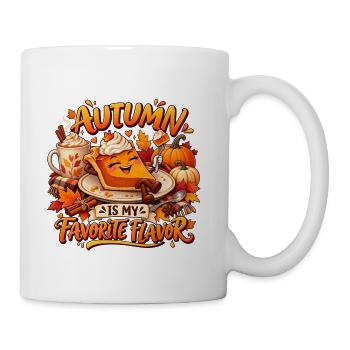 Autumn Pie Joy: Cozy Slice Delight - Coffee/Tea Mug - white - Right