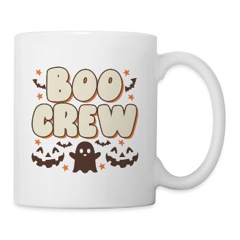 Vintage Boo Crew Retro Spooky Ghost Art - Coffee/Tea Mug - white - Right