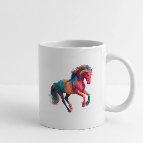 Colorful Paint Splatter Horse Art - Coffee/Tea Mug