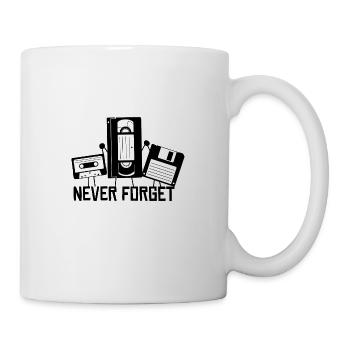 Never Forget Retro Tech Icons - Coffee/Tea Mug - white - Right