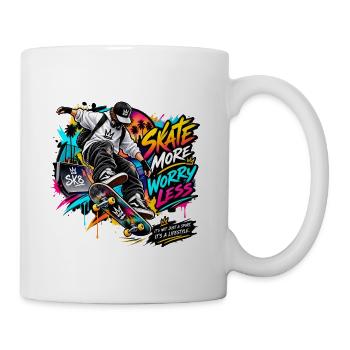 Skate_more- - Coffee/Tea Mug - white - Right