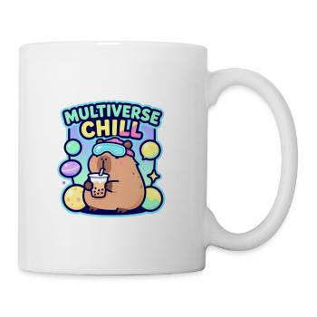 Cyberpunk Chill Capybara Futuristic Multiverse - Coffee/Tea Mug - white - Right