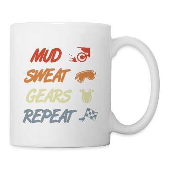 Motocross Routine - Coffee/Tea Mug - white - Right