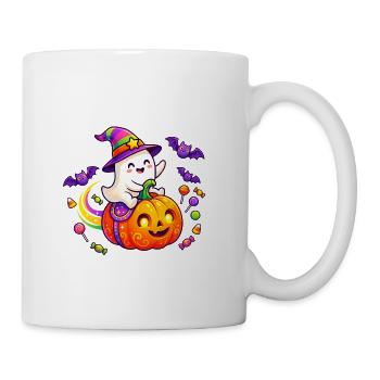 Ghost Pumpkin Halloween Parade - Coffee/Tea Mug - white - Right