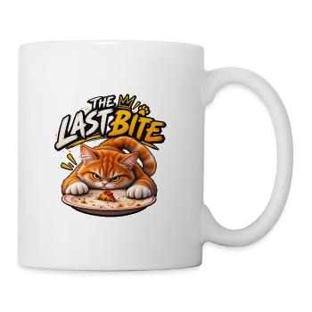 The Last Bite Cat Pizza - Coffee/Tea Mug - white - Right