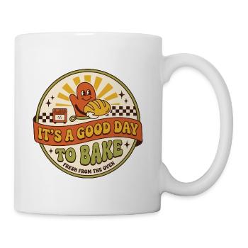 Good Day to Bake Badge - Coffee/Tea Mug - white - Right