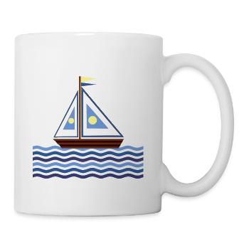 Sailboat - Coffee/Tea Mug - white - Right
