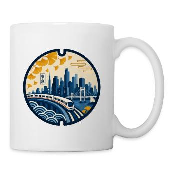 Tokyo Manhole Art - Coffee/Tea Mug - white - Right