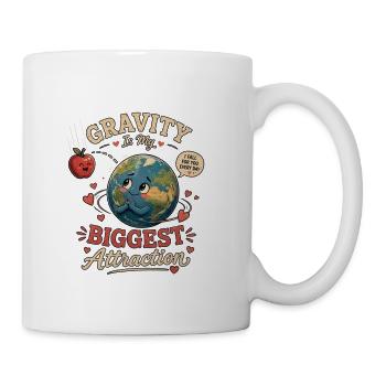 Gravity Is My Biggest Attraction - Coffee/Tea Mug - white - Right