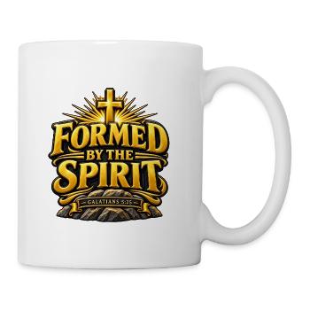 Formed by the Spirit – Galatians 5:25 Faith - Coffee/Tea Mug - white - Right