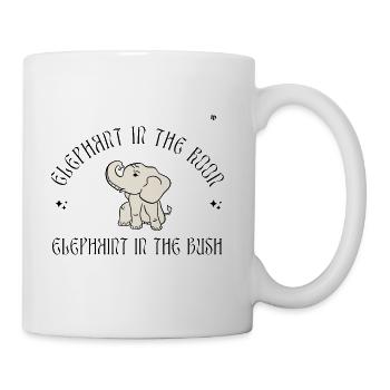 Elephant lovers - Safari gifts - Safari lovers - Coffee/Tea Mug - white - Right