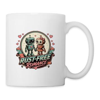 Rust-Free Romance Robots - Coffee/Tea Mug - white - Right
