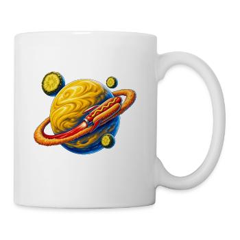 Cosmic Hot Dog Rocket Planet - Coffee/Tea Mug - white - Right