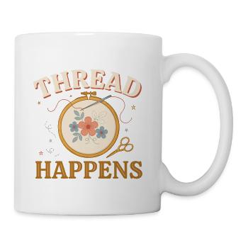 Thread Happens - Coffee/Tea Mug - white - Right