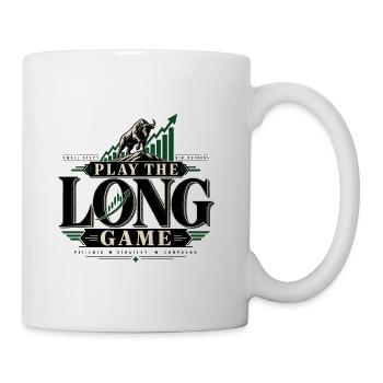Play the Long Game Growth Logo - Coffee/Tea Mug - white - Right