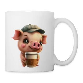 Hog coffe - Coffee/Tea Mug - white - Right