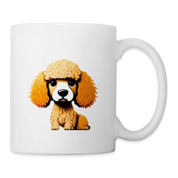 Cuteness Overload: Poodle Puppy Love - Coffee/Tea Mug - white - Right