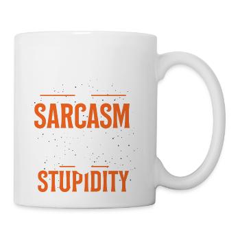 My Level Of Sarcasm Depends On Your Level Of - Coffee/Tea Mug - white - Right