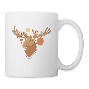 Cerf - Tasse - blanc - Droite