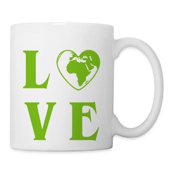 Love Planet Earth - Coffee/Tea Mug - white - Right