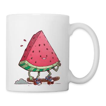 Watermelon Slice Skater - Coffee/Tea Mug - white - Right