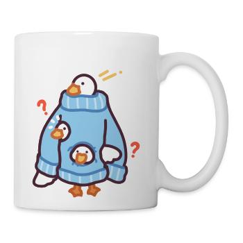 I m Actually Three Duckies In A Sweater - Coffee/Tea Mug - white - Right